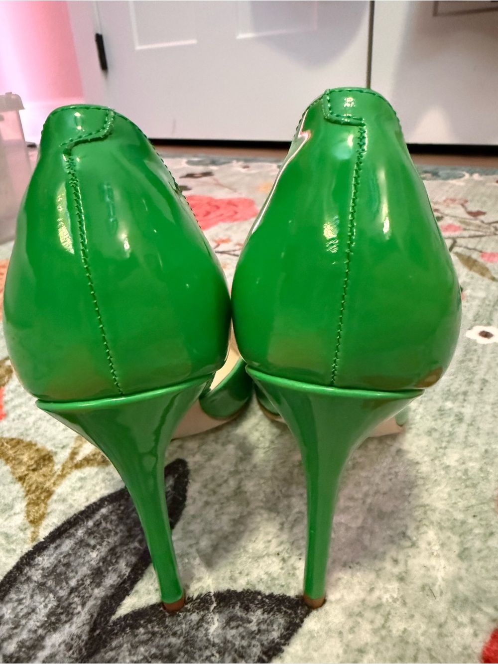 Marc Fisher Green Patent Stiletto Pumps - Women